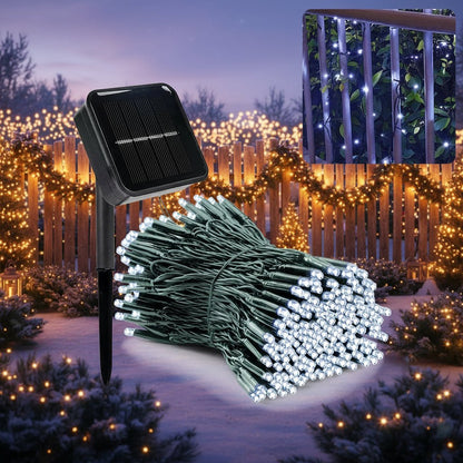 Solar Christmas Lights Outdoor String LED