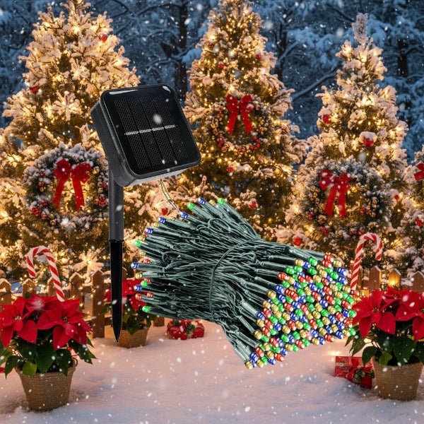 Solar Christmas Lights Outdoor String LED