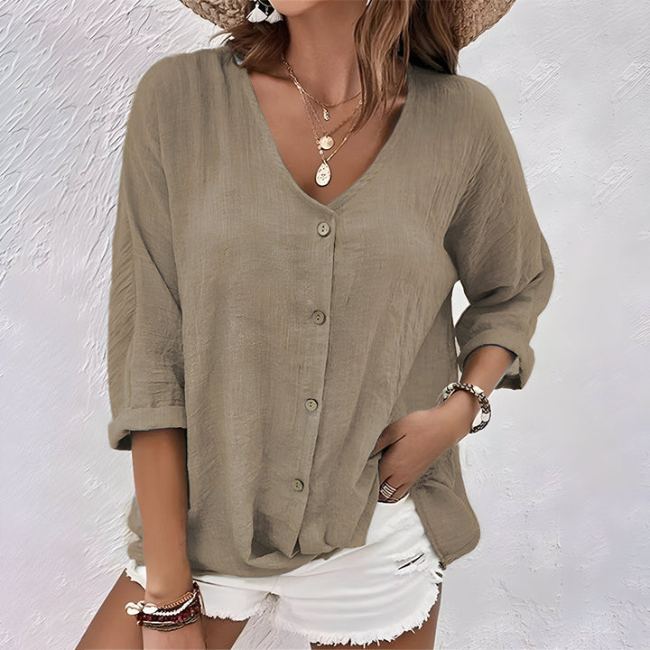 Zoey | Women's Casual V-Neck Summer Blouse