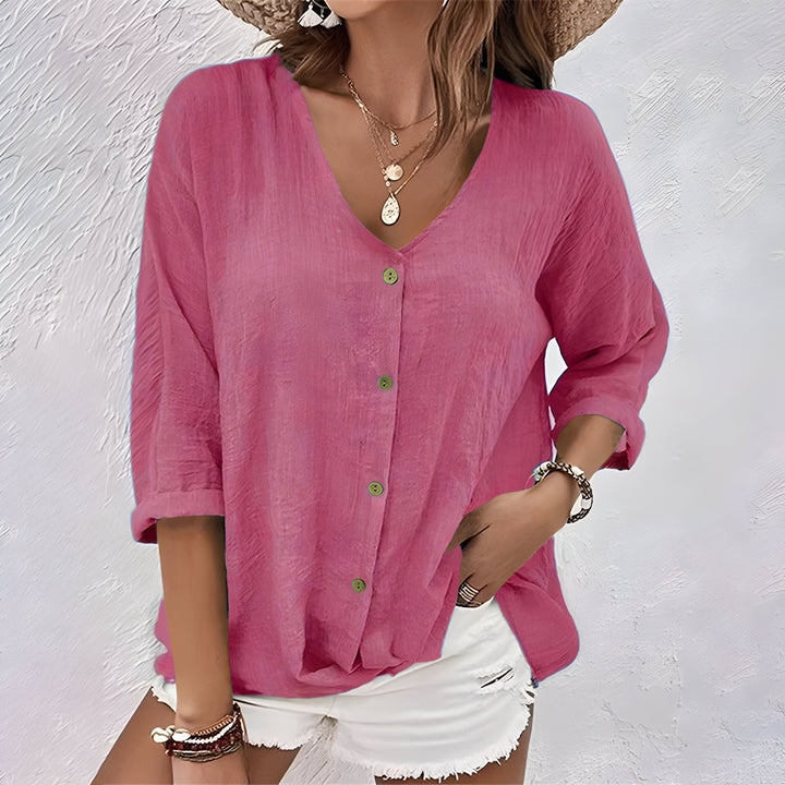 Zoey | Women's Casual V-Neck Summer Blouse