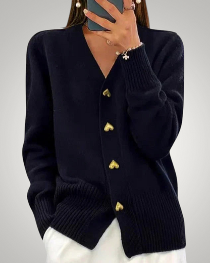 Poppy | Women's Elegant Button-Front Cardigan