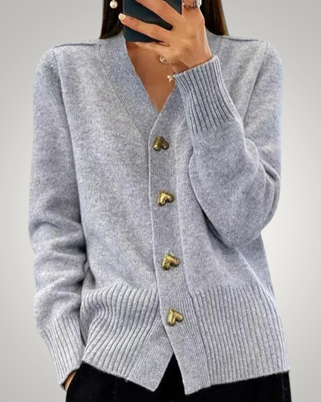 Poppy | Women's Elegant Button-Front Cardigan