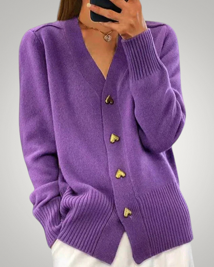 Poppy | Women's Elegant Button-Front Cardigan