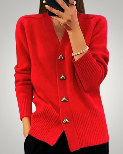Poppy | Women's Elegant Button-Front Cardigan
