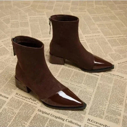 Mathilde | Women's Elegant Block Heel Ankle Boots