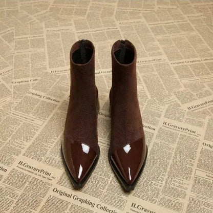 Mathilde | Women's Elegant Block Heel Ankle Boots