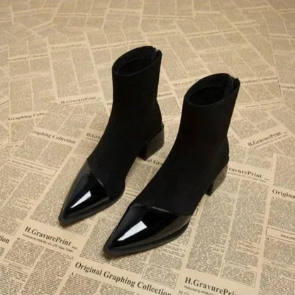 Mathilde | Women's Elegant Block Heel Ankle Boots