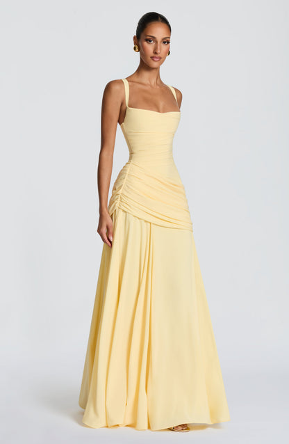Kinza | Women's Elegant Maxi Wedding Guest Dress