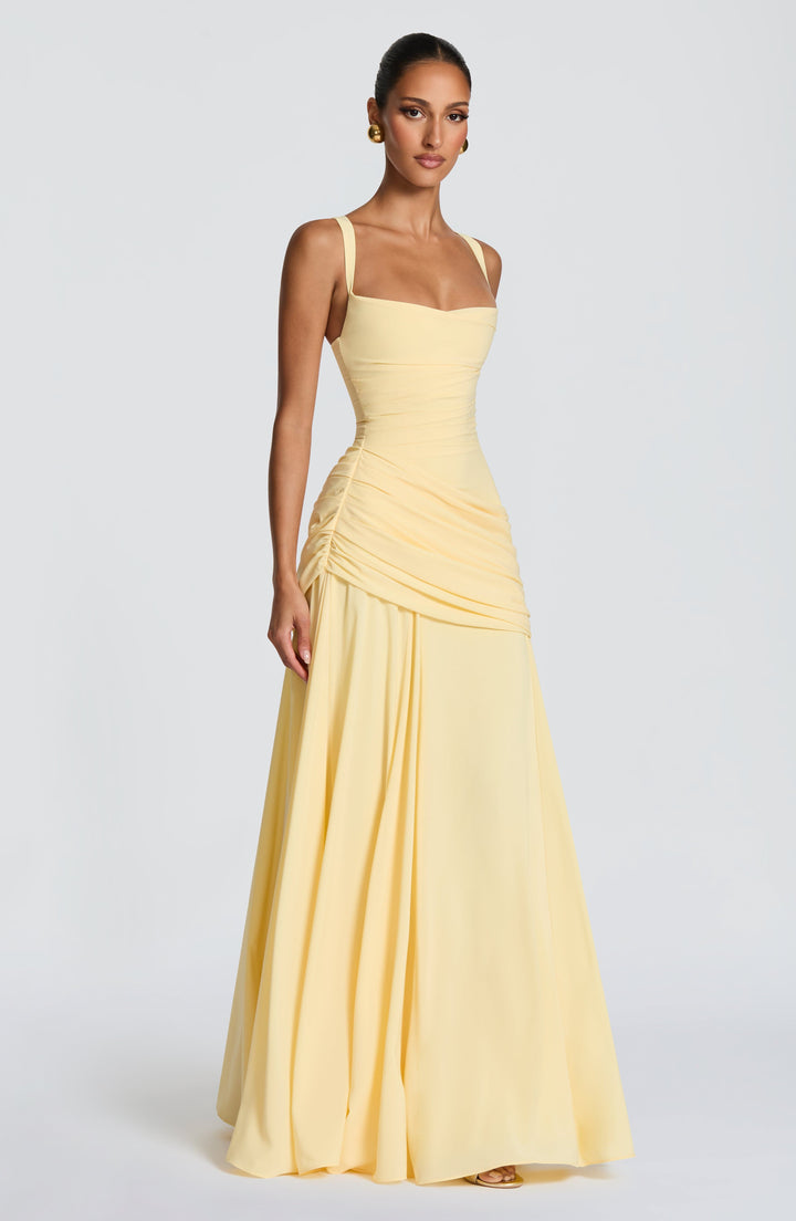 Kinza | Women's Elegant Maxi Wedding Guest Dress