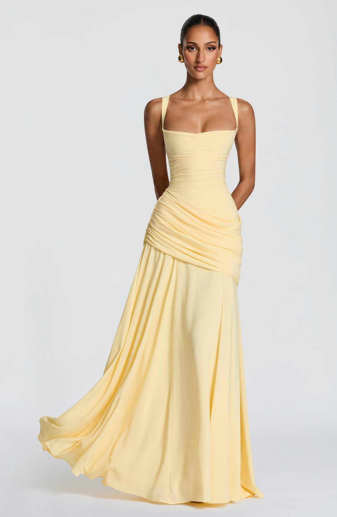 Kinza | Women's Elegant Maxi Wedding Guest Dress