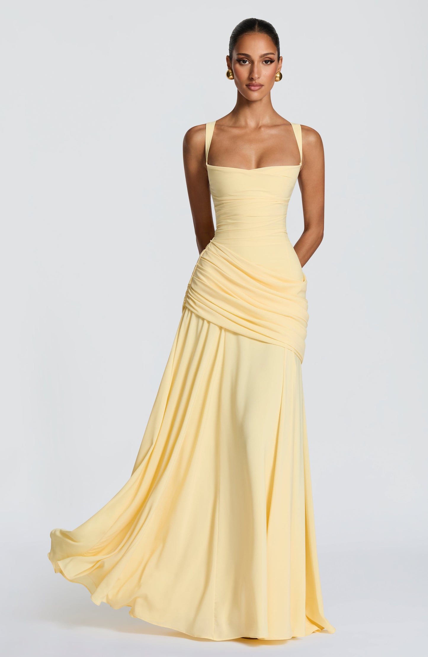 Kinza | Women's Elegant Maxi Wedding Guest Dress