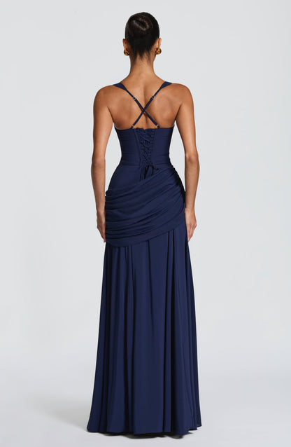 Kinza | Women's Elegant Maxi Wedding Guest Dress