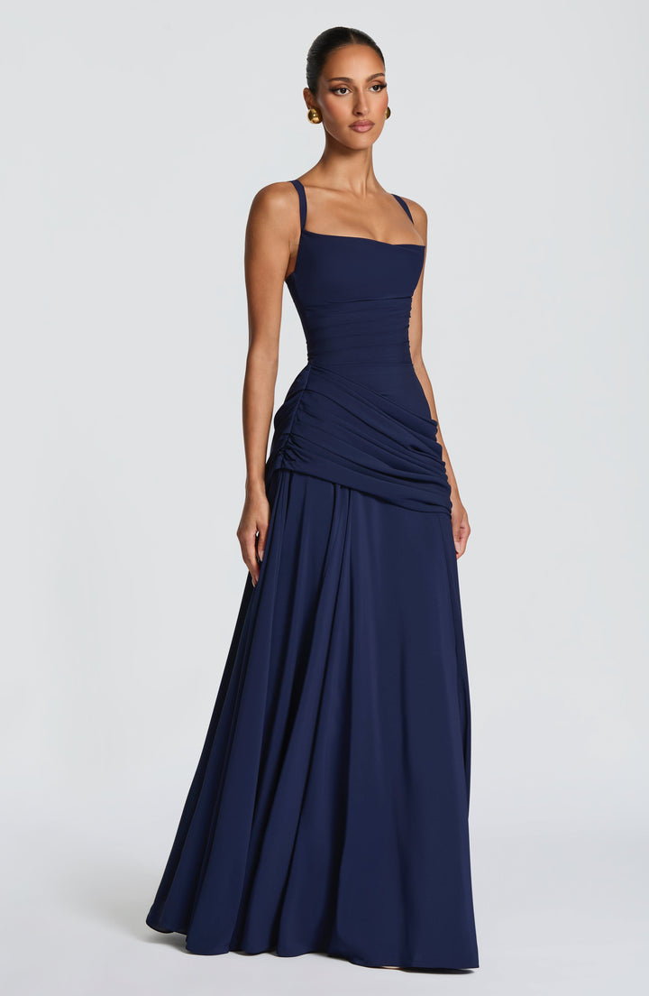 Kinza | Women's Elegant Maxi Wedding Guest Dress