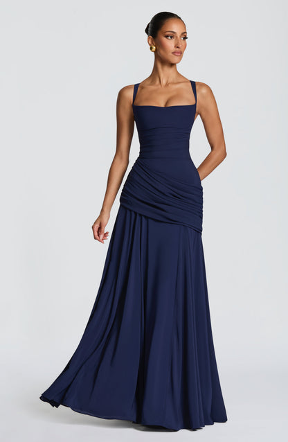 Kinza | Women's Elegant Maxi Wedding Guest Dress