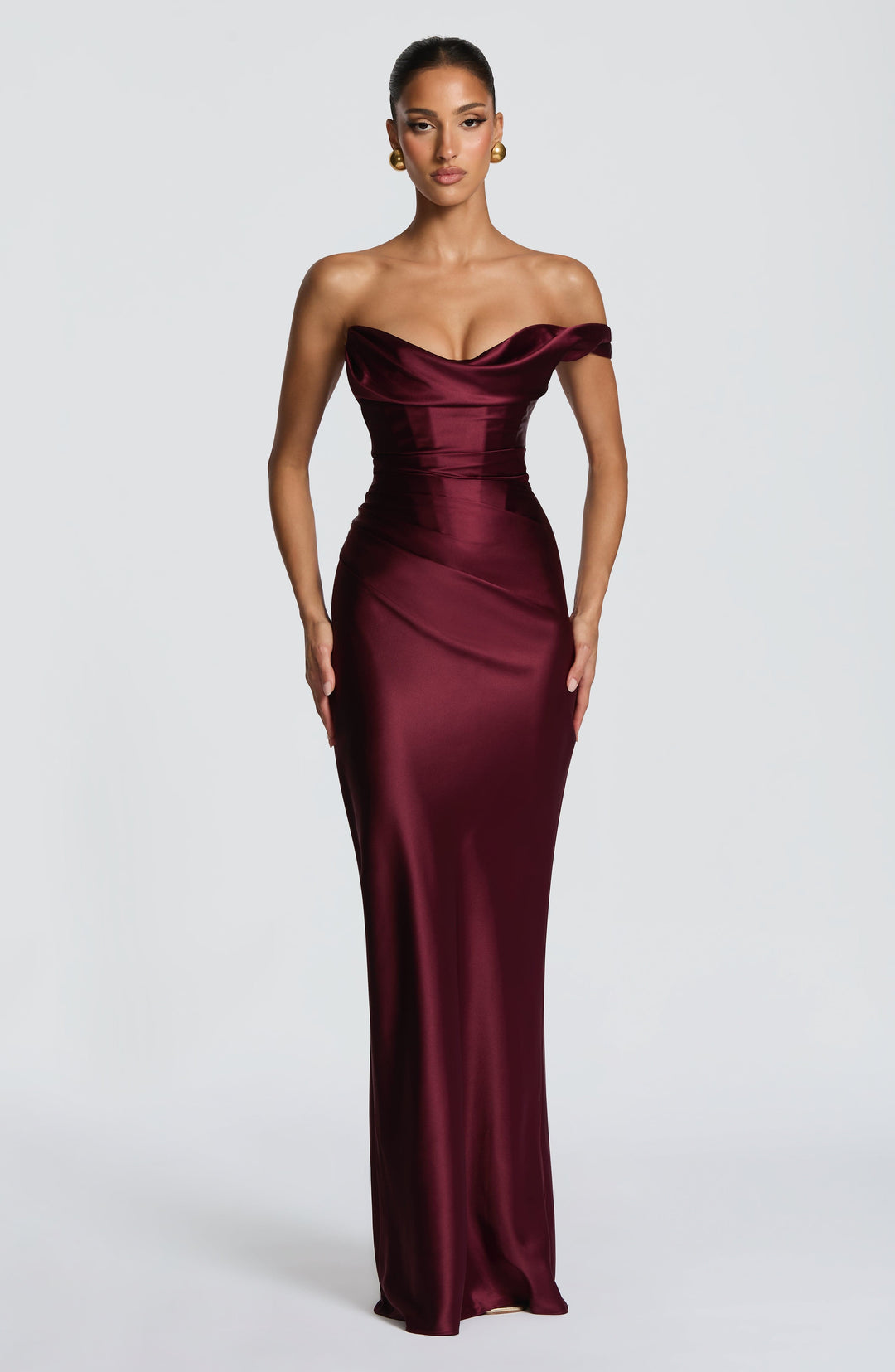 Eloise | Women's One Shoulder Satin Evening Dress