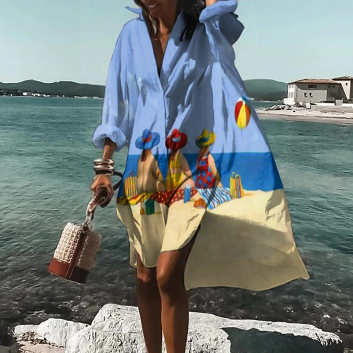 Traudl | Women's Summer Printed Midi Dress