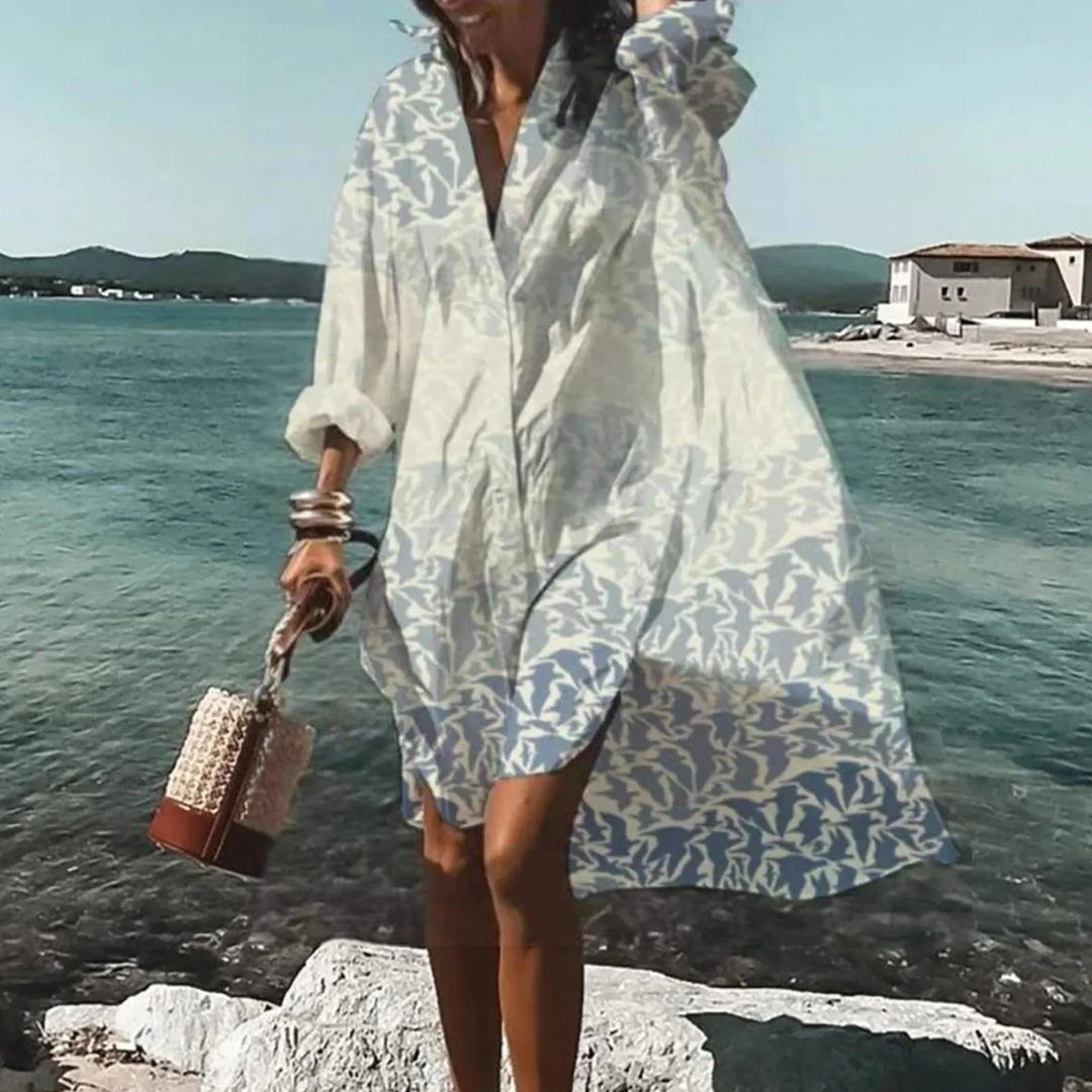 Traudl | Women's Summer Printed Midi Dress