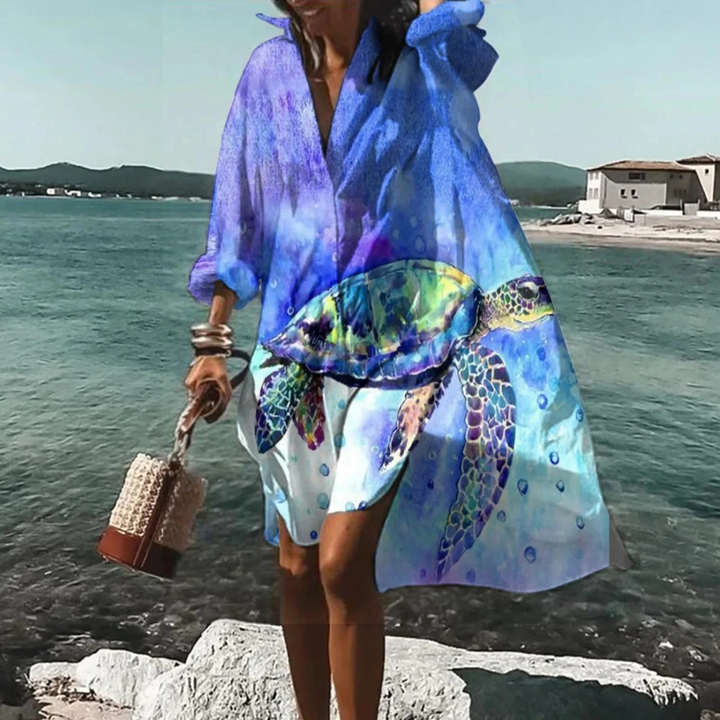 Traudl | Women's Summer Printed Midi Dress