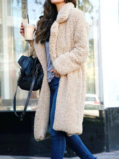 Evelyn | Women's Long Teddy Trenchcoat