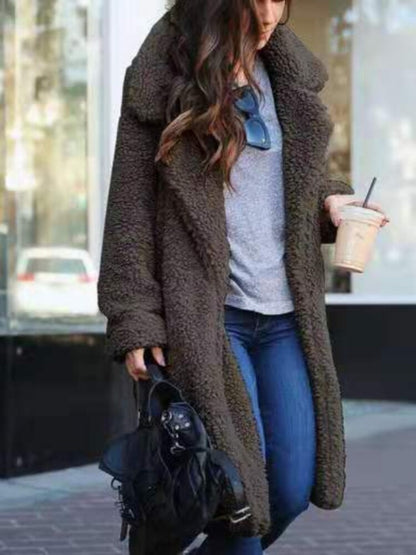 Evelyn | Women's Long Teddy Trenchcoat