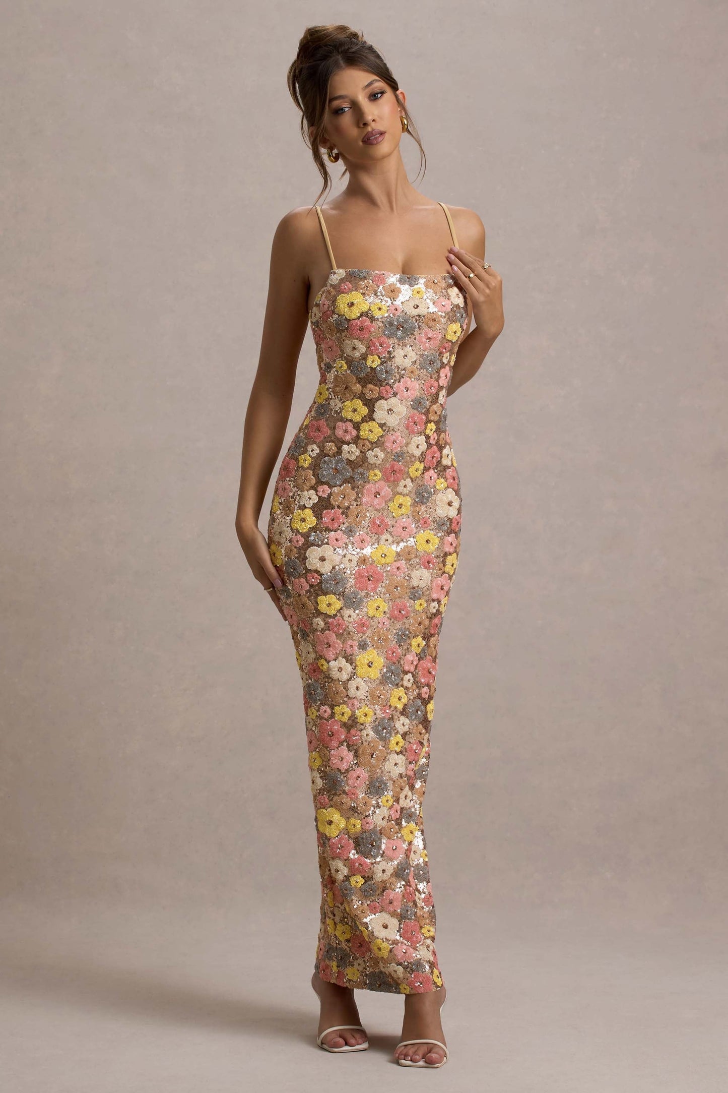 Ember | Women's Floral Bodycon Maxi Dress