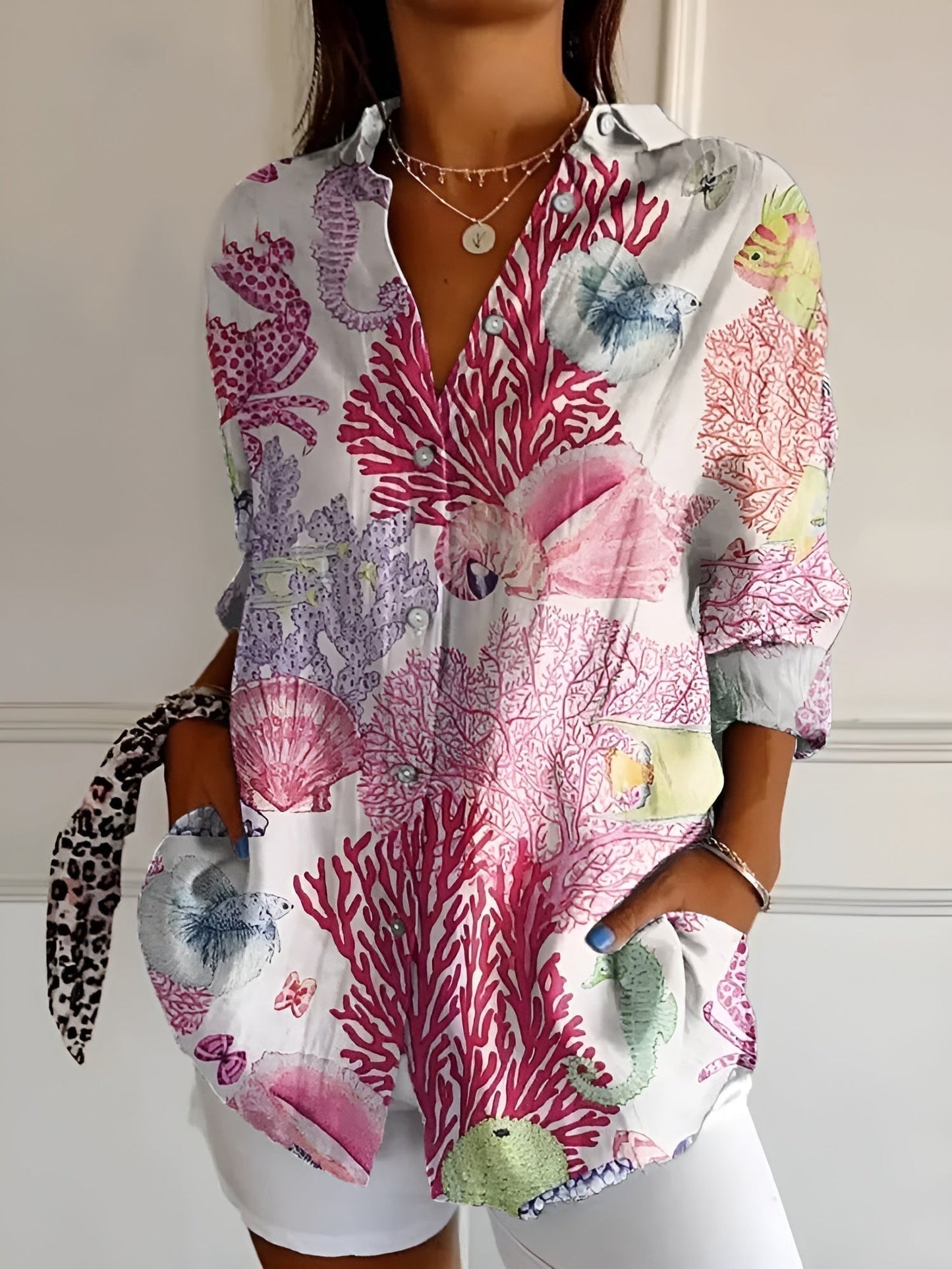 Waren | Women’s Beach Printed Tunic Blouse