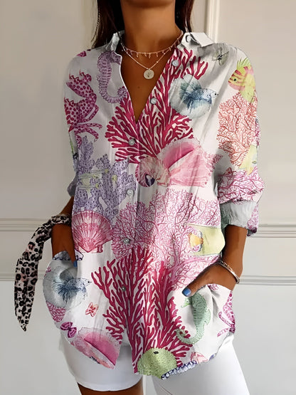 Waren | Women’s Beach Printed Tunic Blouse