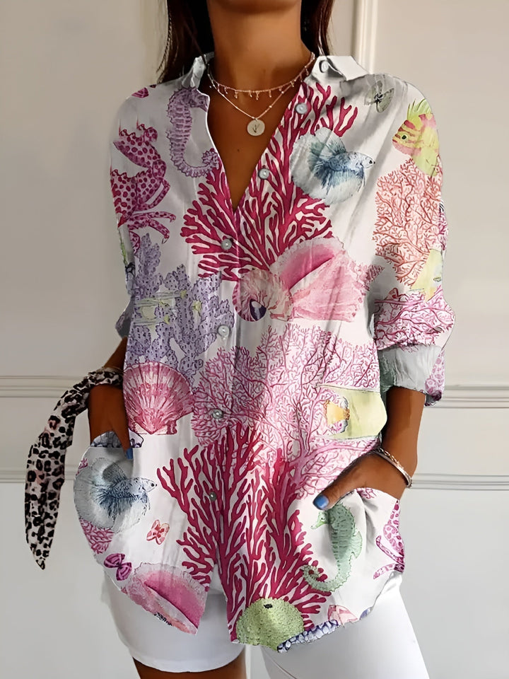 Wren | Women’s Beach Printed Tunic Blouse
