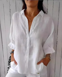 Isabelle | Women's Casual Button-Front Fall Blouse
