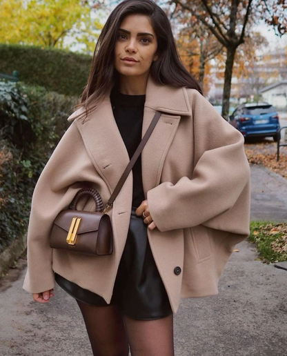 Vivian | Women's Oversized Short Single Breasted Coat