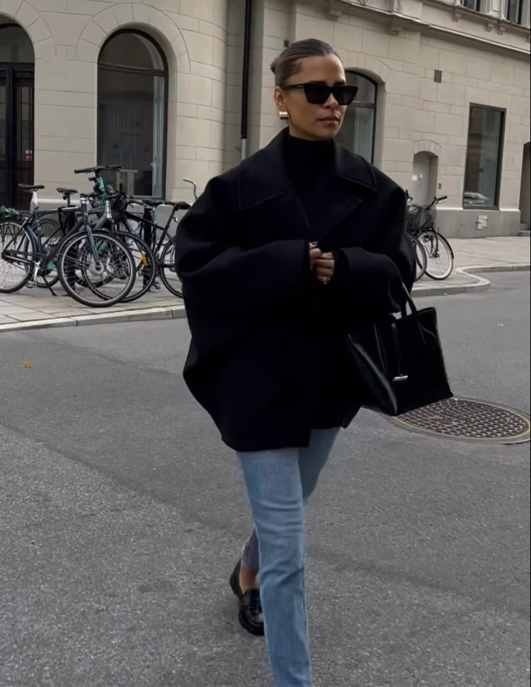 Vivian | Women's Oversized Short Single Breasted Coat