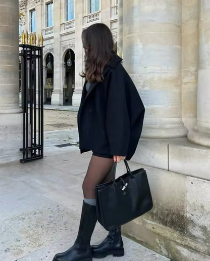 Vivian | Women's Oversized Short Single Breasted Coat