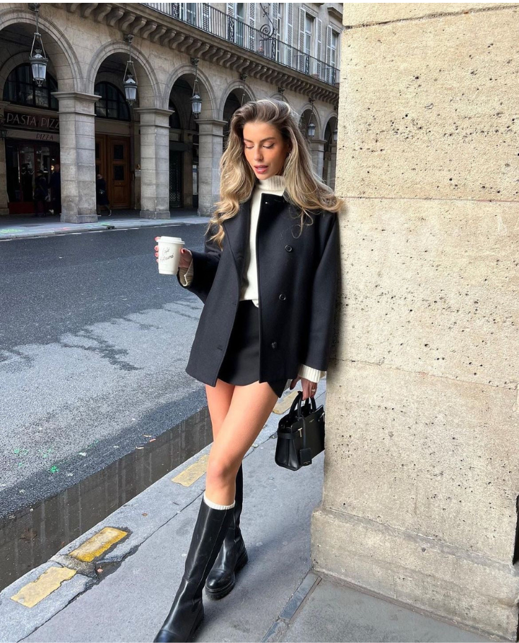 Vivian | Women's Oversized Short Single Breasted Coat