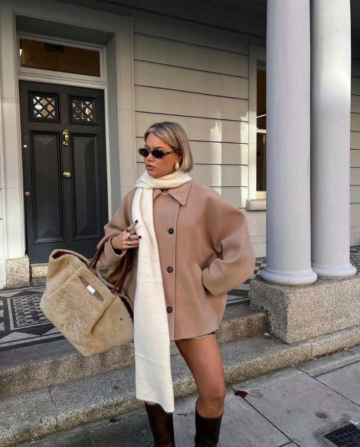 Vivian | Women's Oversized Short Single Breasted Coat