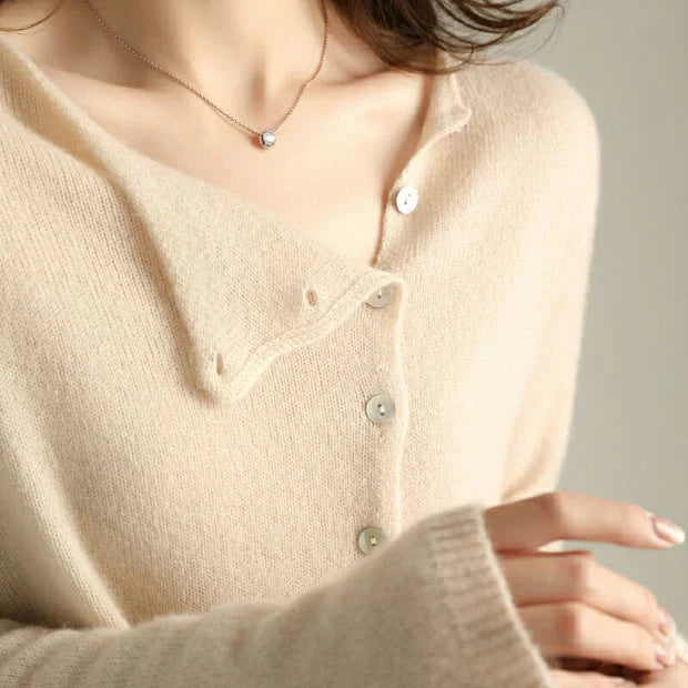 Vivian | Women's Soft Button-Front Knitted Jumper