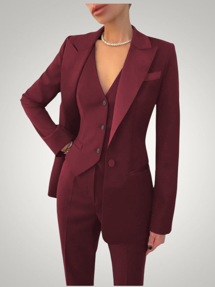 Emily | Women's Tailored Button-Front Two Piece Set