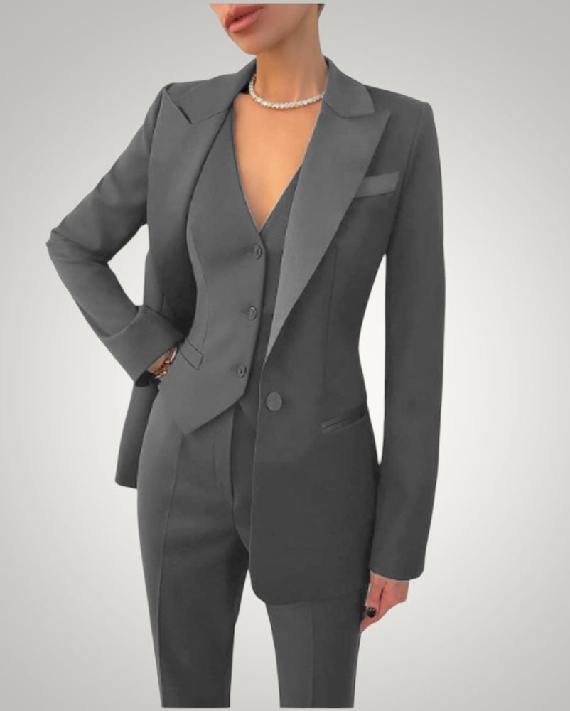 Emily | Women's Tailored Button-Front Two Piece Set