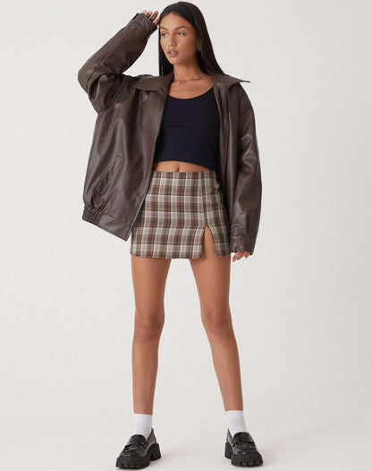 Brooke | Women's Vintage Oversized Leather Jacket