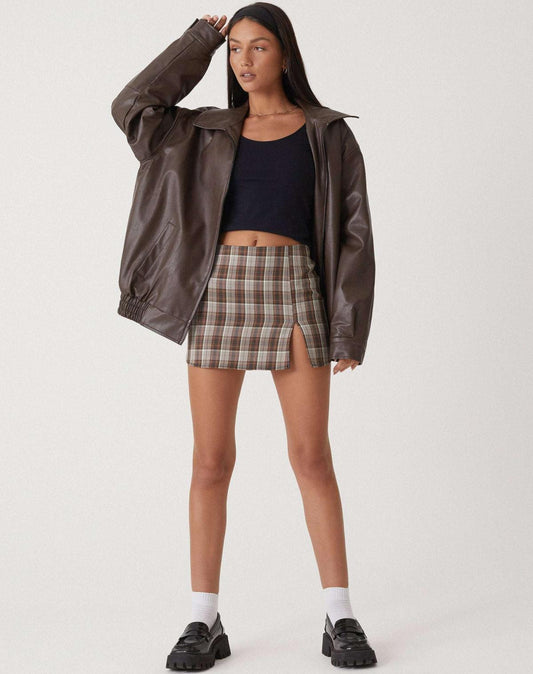 Brooke | Women's Vintage Oversized Leather Jacket
