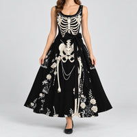 Women's Halloween Skeleton Costume Dress