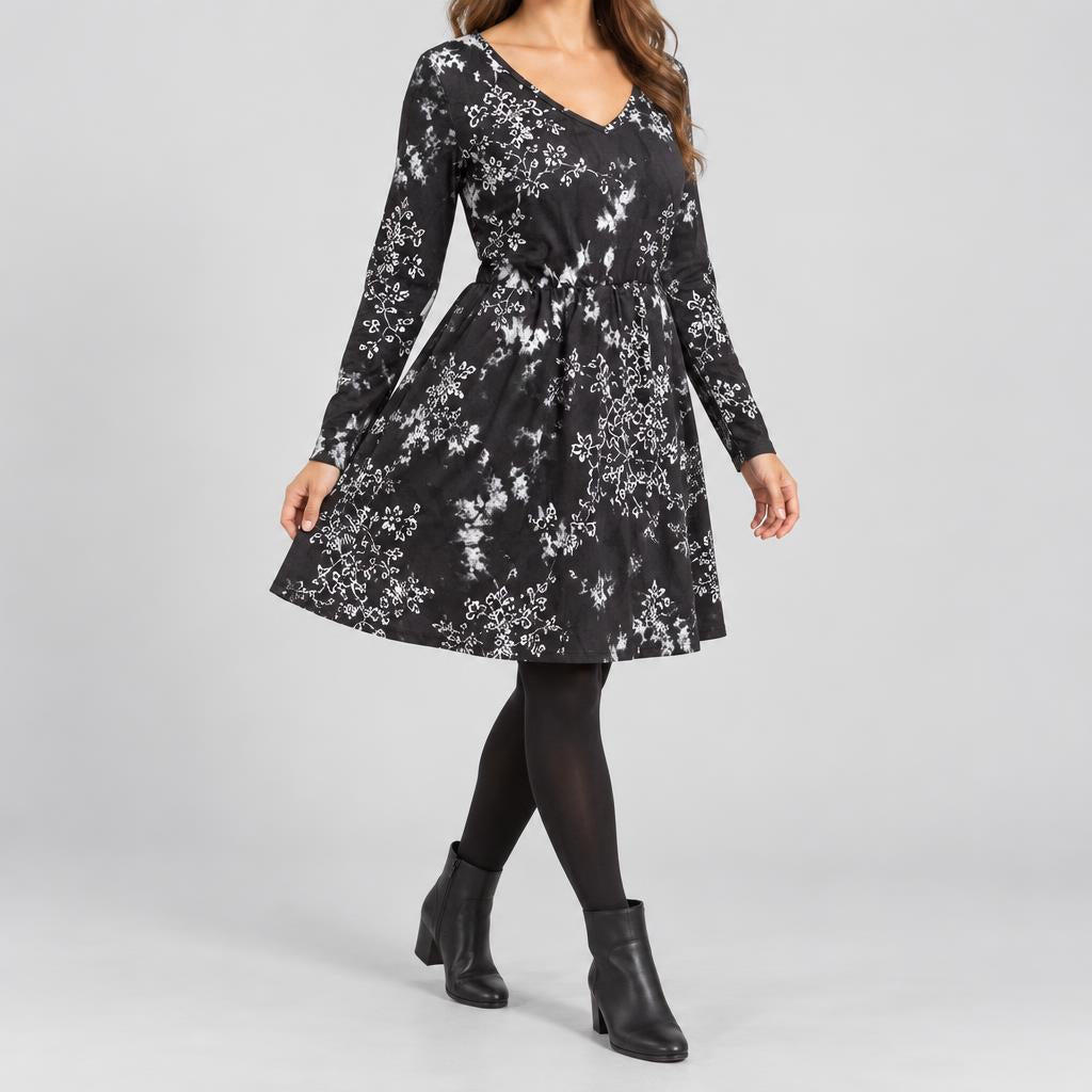 Women's Halloween Skull Print Dress