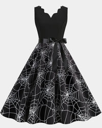 Women's Halloween Spider Web Dress