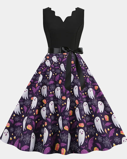 Women's Halloween Spider Web Dress