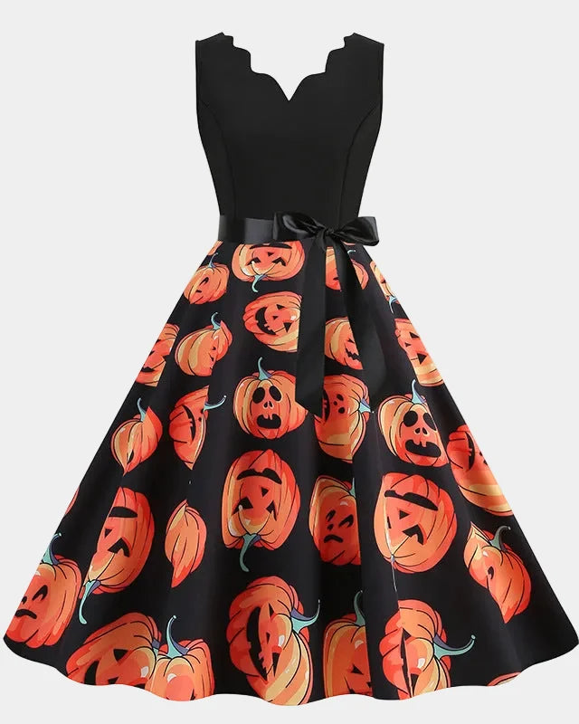 Women's Halloween Spider Web Dress