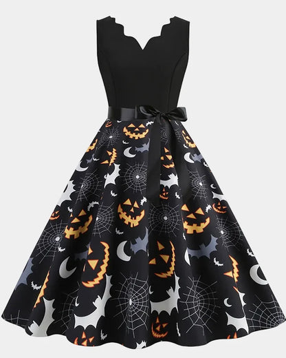 Women's Halloween Spider Web Dress