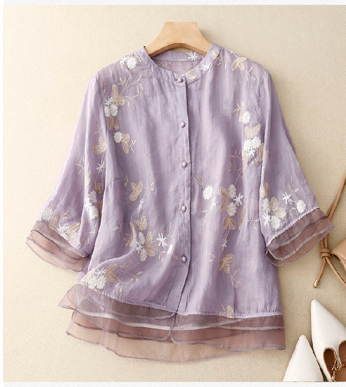Brooke | Women’s Floral Summer Blouse