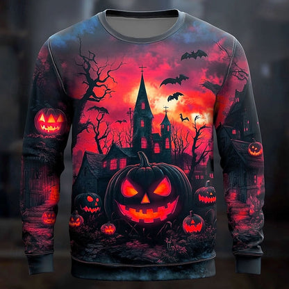Alexandre | Men's Halloween Graphic Crew Neck Sweatshirt